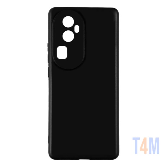 Capa de Silicone com Moldura de Câmera para Oppo Reno10 Pro Plus Preta